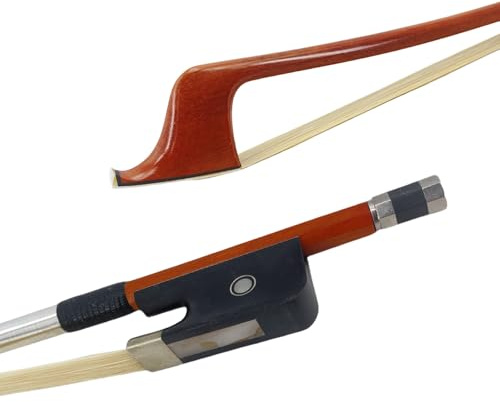 ModouString Kontrabassbogen in 3/4-Größe, Brasilholz, Ebenholz, Frosch, natürliches mongolisches Pferdehaar, Wellbalance (französischer Stil)