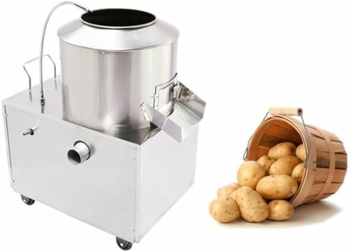 AFLEPCBRQ Peladora de Patatas automática Comercial, Lavadora de Patatas eléctrica de 1500 W