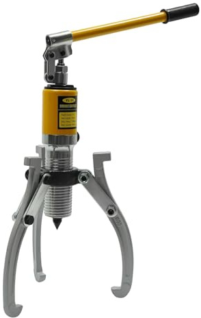 EUAIIPull 15T Hydraulik Abzieher Hydraulisch Radnabenabzieher Polradabzieher 3 Backen Lagerabzieher Max Auszug 180mm Zahnradlager Motor für Lagerdemontage und Mechanische Wartung