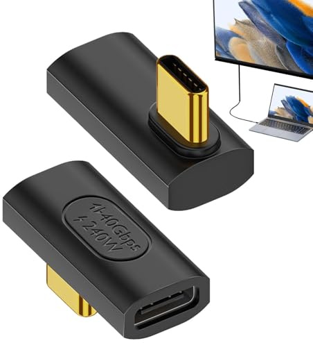 Generico Adaptador USB de 40 Gbps, adaptador tipo C de 240 W - Adaptador tipo C de 40 Gbps 240 W para ordenador, electrónico de transmisión rápida para hogar, viajes, viajes de negocios, camping