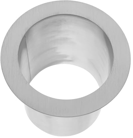 Hoement Cubo Basura Empotrable de Acero Inoxidable Redondo para Encimera, Fácil de Limpiar y Multifuncional, Adecuado para Cocinas y Espacios Comerciales