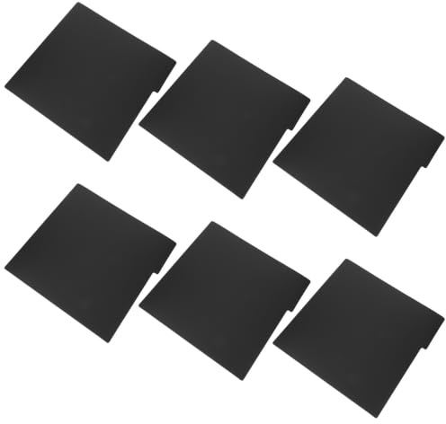 SEWACC Séparateurs de Disques Vinyles pour Classement et Organisation Lot de 6 en Plastique Noir 0,75mm Épais Résistants Déchirure Adaptés aux Bureaux et Bibliothèques