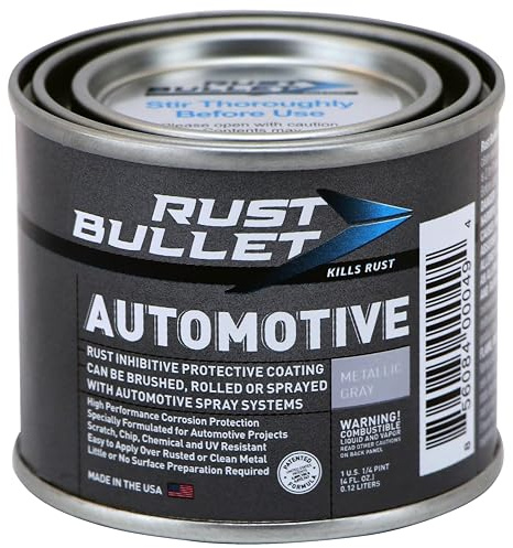Automotive - Rust Encapsulator, Paint over Rust - Metallic Gray, 1/4Pt