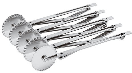 Paderno World Cuisine 47821-05 Rullo Taglia Pasta Estensibile GR580, Acciaio Inox