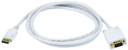 Monoprice 1,8 m 28 AWG DisplayPort vers VGA Câble – Blanc