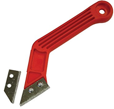 Faithfull Tools FAITLGROUSAW Grout Rake with 2 Carbide Blades - Blue