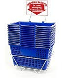 Only Hangers Set of 12 Blue Shopping Basket Set