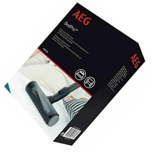 AEG AZE123 Matratzendüse für VX3-7, LX4-7 (Reinigung von Betten, Sofas und Bettwäsche, saugstarke Bürstenrolle für Staub & Fusselaufnahme, gegen Hausstaub, Milbenkot und Hautschuppen, schwarz)