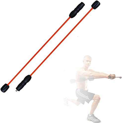 Pilates Stange Tragbares Yoga Stick Sport Schwingstab Erwachsene Swingstick Fitness Tremor Elastic Trainingsstange Slastic Shaping Trainingsstange mit hochelastischer Glasfaser abnehmbar für Gewichts