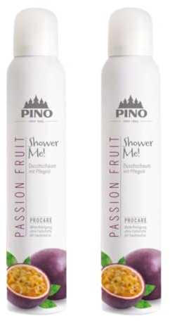 Pino Duschschaum Passionsfrucht mit Sonnenblumenöl 2 x 200 ml