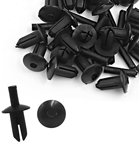 A ABSOPRO 5mm Dia Foro Rivetto Spruzzo Protezione Fissaggio Fermo Fermaglio (Set di 20)