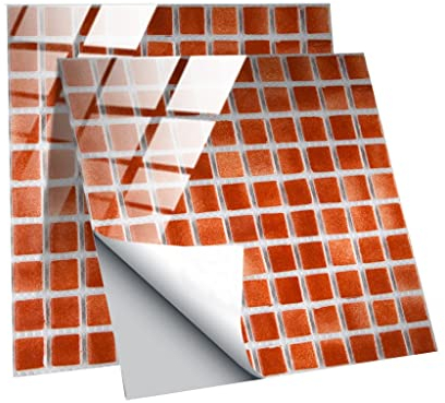 Fliesenaufkleber Fliesen Peel Und Stick Backsplash, Selbstklebende Küche Backsplash, Geeignet Für Badezimmer, Wohnmobil, Arbeitsplatte, Keramikfliesen Und Marmor (Color : 10Sheets, Size : 15X15cm)