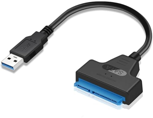 USB 3.0 To SATA, SSD HDD Hard Drive Adapter, External Converter Lead Cable, USB to SATA 2.5 Inch and Super-fast Data transfer Is Compatible For 2.5 Inch HDD or SSD