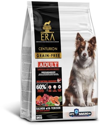 ERA Centurion Grain Free Foder | Lax och rådjur | för medelstora och stora raser | Kornfritt | 2 kg