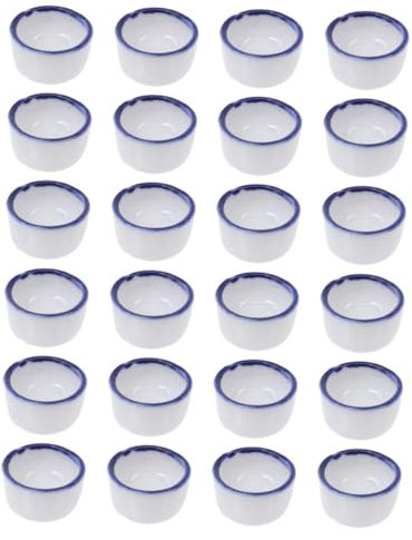 CORHAD 24stücke Keramische Wassernäpfe Für Reptilien Futter Und Wasserschalen Für Spinnen Skorpione Echsen Und Rutschfestes Design Leicht Zu Reinigen Für Terrarien