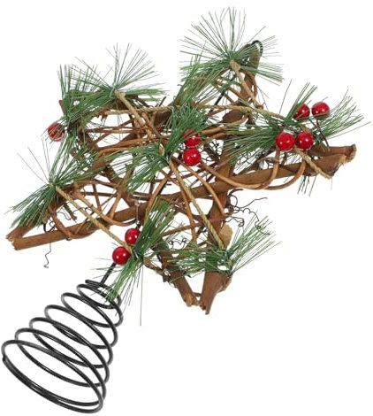 Cabilock weihnachtsbaumspitze Stern Weihnachtsbaumstern ersetzen Weihnachtsbaumspitzen Weihnachtsbaum Spitze Stern Christbaumspitze Stern Topper Sternverzierung Christbaumschmuck Eisen