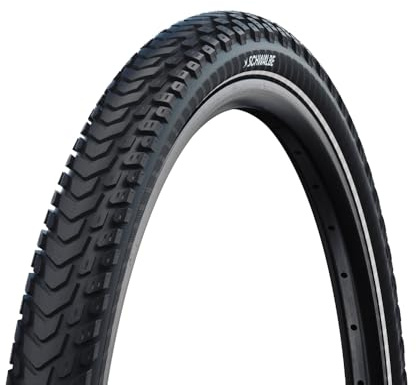 Schwalbe Marathon Mondial-däck, svart/reflekterande, V-skyddande vikning, 28 x 1,60 (42-622)