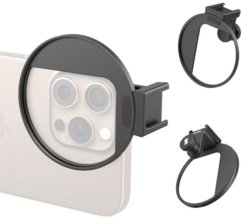 SMALLRIG Universal-Filteradapter mit 67-mm-Gewinde für Handyfotografie, kompatibel mit 67-mm-Gewindefiltern und LED-Leuchten, integrierter Blitzschuh - 5174