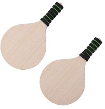 BESPORTBLE Strandschläger-Set Badminton Holzschläger Für Den Strand Für Outdoor-aktivitäten Zufällige Farbe