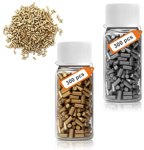 KLEHOPE 600 Stück Universal Feuersteine Gold Silber – für Zippo und Clipper | 2,2x5 mm, Zuverlässige Zündung, 600 Stück in Reisebox, Passend für Zippo, Clipper und Die Meisten Benzinfeuerzeuge