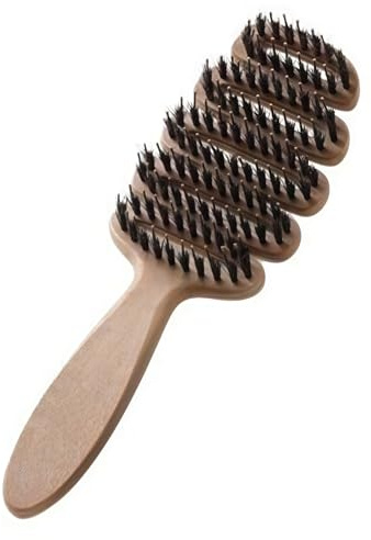 TPZORJX Cepillo Cerdas Jabalí, Desenredante Sin Tirones, Peine Antitirones, Pelo Liso/Rizado, Alisador Antirotura Profesional, Ideal para Cuidado Capilar y Estilo Natural,Mejora la Textura del Cabello