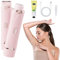 Rasoir Électrique 2 en 1 pour Femme, Rasoir Électrique À Double Tête pour Femme Rechargeable, Wet&Dry Tondeuse Bikini Femme pour Visage, Bras, Jambes, Aisselles, Étanche Rasoir Femme Electrique