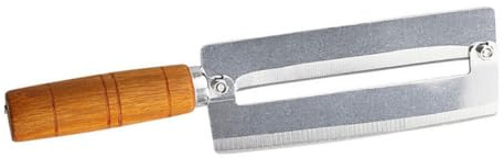 LIGIGWASH Couteau Éplucheur INOX à Manche Outil Tranchant pour Ananas et Canne à Sucre et Sûr Facile à Nettoyer pour Fruits et Jus Naturel