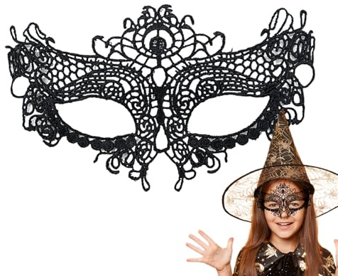 Augenmaske aus Spitze - Damen Performance Augenbinde | Halloween Cosplay Augenbinde für Karneval Party Frauen Teenager Mädchen Bühnenauftritt Geburtstag