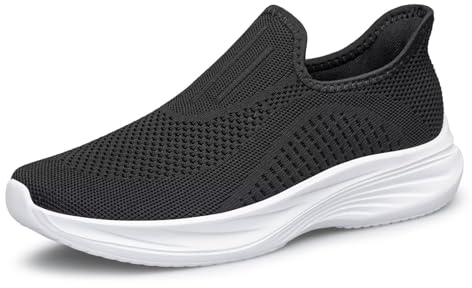 ADQ Zapatillas Sin Cordones para Mujer Slip On Sneakers Deportivas Casual Slip Ins Ligero Transpirable
