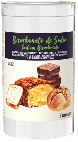 Nortembio Natron Lebensmittelqualität 1,45 kg Lebensmittelzusatzstoff für Küche & Backen, Gourmet-Qualität, Hohe Reinheit 100% Natürlich + GRATIS eBook