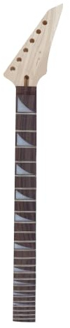 Yinfente Chitarra Elettrica Collo Ricambio 24 Fret 25.5 Inch Acero Palissandro Tastiera in Legno (acero-palissandro)