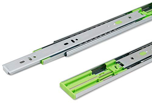 LANZZAS Schubladenauszüge, 1 bis 8 Paar - 250 mm Schienen, kugelgelagert, Tragkraft 40 kg, mit SoftClosing und Selbsteinzug, Teleskop-Schienen (1 Paar)