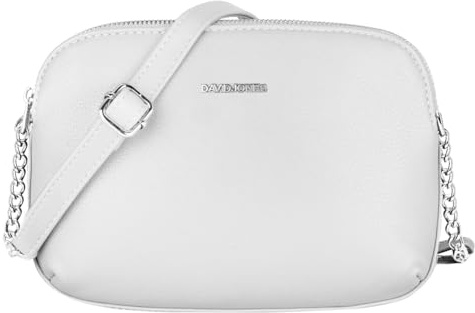 David Jones - Damen Kleine Umhängetasche - Crossbody Bag PU Leder - Tasche 3 Fächer mit Reißverschluss Frau - Elegante Schultertasche Klassische Handtasche - Modisch Alltag Arbeit Reise