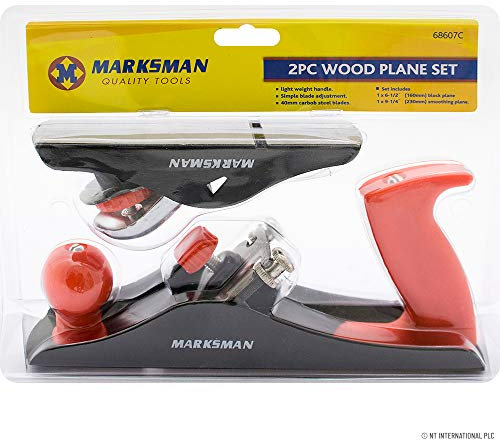 New 2PC Lightweight Wood Plane Set Tool Smoothing Woodwork Professional | Smoothing Plane | Adjustable Small Trimming Planner | Carving
