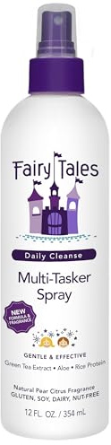 Fairy Tales Daily Cleanse Everyday Kids Conditioner Spray - Gentle Defining Leave in Conditioner Spray, Tangle Free, Moisturizing and Hydrating, Clean and Natural Ingredients- Paraben Free - 12 oz.