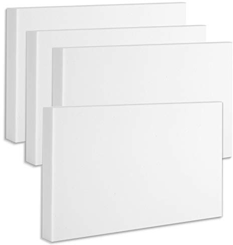 platino24 Akustikpaneele – 4er Set – 82,5x55x5cm – Schalldämmung – Hellgrau | Wandpaneele für Büro & Wohnzimmer – reduziert Nachhall spürbar – aus Akustikschaumstoff – Einfache Montage ohne Bohren