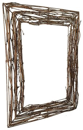 Hemoton Rattan Wreath Base Light Brown Wreath Form for DIY Crafts