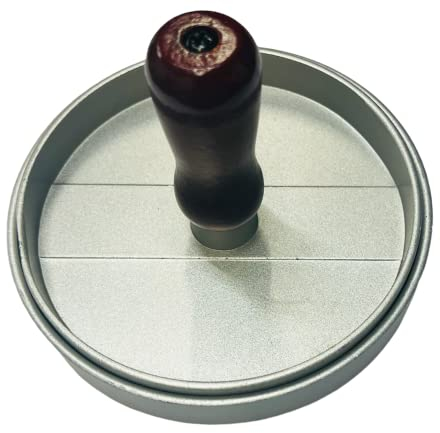 Pressa per hamburger antiaderente, in acciaio inox, per hamburger, tortine, perfetta per barbecue estivo