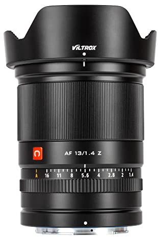 VILTROX AF 13mm F1.4 APS-C Objektiv für Nikon Z-Mount, Ultra-Weitwinkel-Autofokus Prime-Objektiv für Nikon Z-Mount Kameras Z6III ZF Z9 Z8 Z7II Z7 Z30 ZFC Z6II Z6 Z50 Z5 | Ultra-Wide Prime 20 mm äquivalent STM Autofokus Große Blende 455 g 0,22 m Fokussierabstand