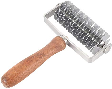 HOHXFYP Cortador de Rodillos de Celos¨ªa,Cortador Rueda Cuchillo Rodillo Acero Inoxidable de Grado Alimenticio F¨¢cil de Limpiar,Cortador de Celos¨ªa de Masa Ajustable,Herramientas para Hornear Pa