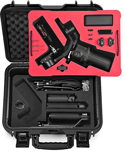 LEKUFEE wasserdichte Hartschalen-Tragetasche für DJI RS 3 Mini,Mic 3 und DJI RS3 Mini-Gimbal-Stabilisator-Zubehör (Nur Koffer)