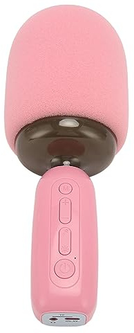 Sångmikrofon, stöder anslutningskaraokemikrofon RGB Light Voice Intelligent 1200 MAh för utomhusbruk (#1)
