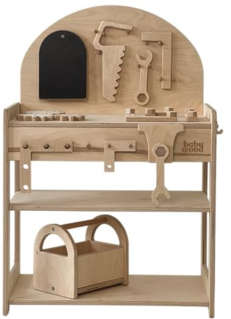 Werkstatt aus Holz, Workshop für Kinder, Holz Werkstatt Geburtstagsgeschenk, Kleinkind-Workshop, Spielset für Kleinkinder, Toy Workbench, Kinder Werkbank
