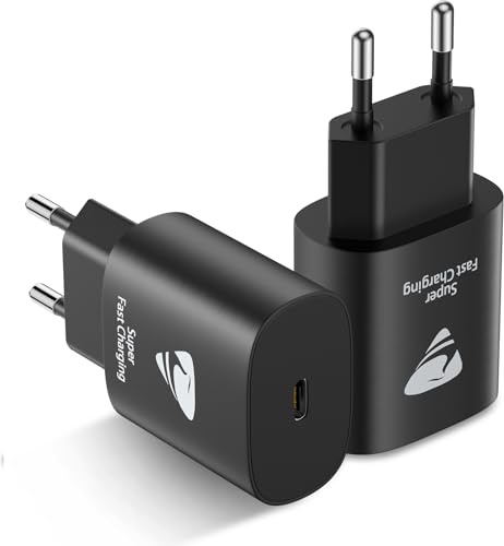 25W USB C Adapter, 2-Packs USB C Ladegerät für iPhone 16/15/15 Pro/15 Pro Max/ 14 13 12 11 Samsung iPad, USB C Ladegerät Charger Schnellladegerät Netzteil Stecker Ladeadapter Netzstecker Ladestecker