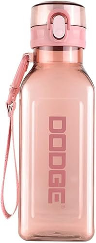 excvalues Sport-Wasserflasche 700 ML wiederverwendbare Trinkflasche tragbare auslaufsichere BPA-freie Kunststoff-Wasserflaschen für Reisen Picknick Fitnessstudio Camping Schule (rosa)