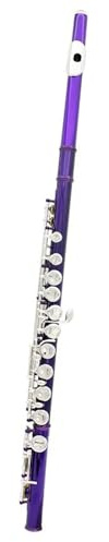 Querflöte Piccolo 16 Löcher Mit E-Tonart Holzblasinstrument Halbgroße Flöte Kupfernickelrohr Mit Lederbox-Teilen