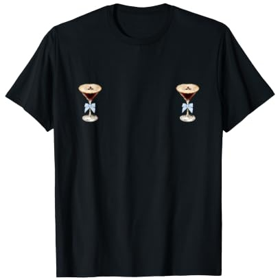 Espresso Martini Blue Bow Graphic For Girl Women T-Shirt