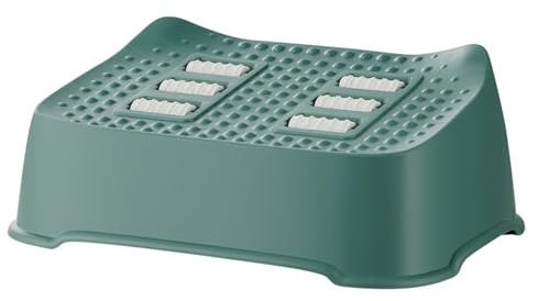 BAMFY Toilettenhocker Erwachsene Multifunktional Kackhocker Für Das Badezimmer, Tragbar Rutschfest Klohocker Für Büro Fußhocker Toilette Hilfe Schritt(GrüN)