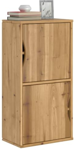 LAPOOH Beistellschrank ODDA 40x24x79 cm Massivholz Kiefer, Schrank Klein, Flurschrank, Kommode, Vorratsschrank, Flurschrank, Badezimmerschrank, Kleinmöbel - 4103591