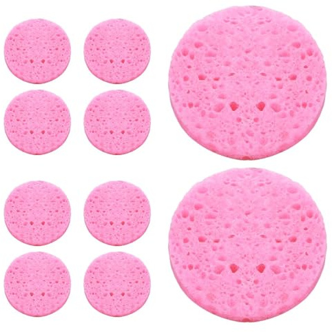 Spugna Per Il Viso Compresso - Cuscinetti In Spugna Di Cotone In Legno Di Cotone, Spugne Per Il Lavaggio Del Viso Amichevoli Della Pelle | Spugne Cosmetiche Spa, Rimucchiante, Pastiglie